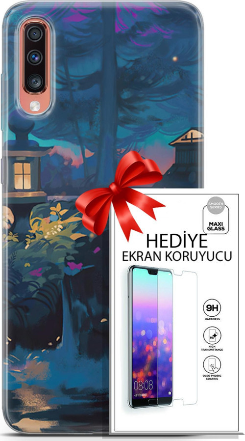 Samsung Galaxy A70 Kılıf Orijinal Seri Neo 16 Thor Herald Hediyelik Kılıf Ve Ekran Koruyucu