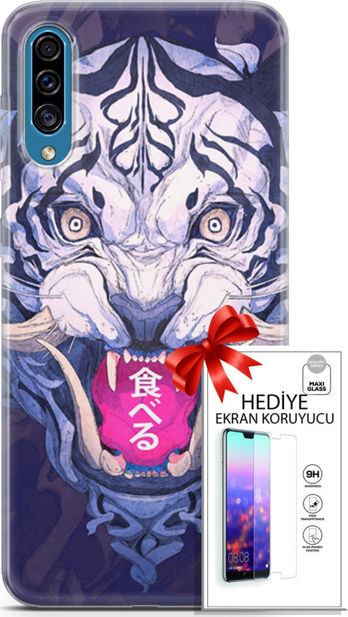 Samsung Galaxy A30S Kılıf Orijinal Seri Algorand 19 China Tam Koruma Kılıf + Ekran Koruyucu