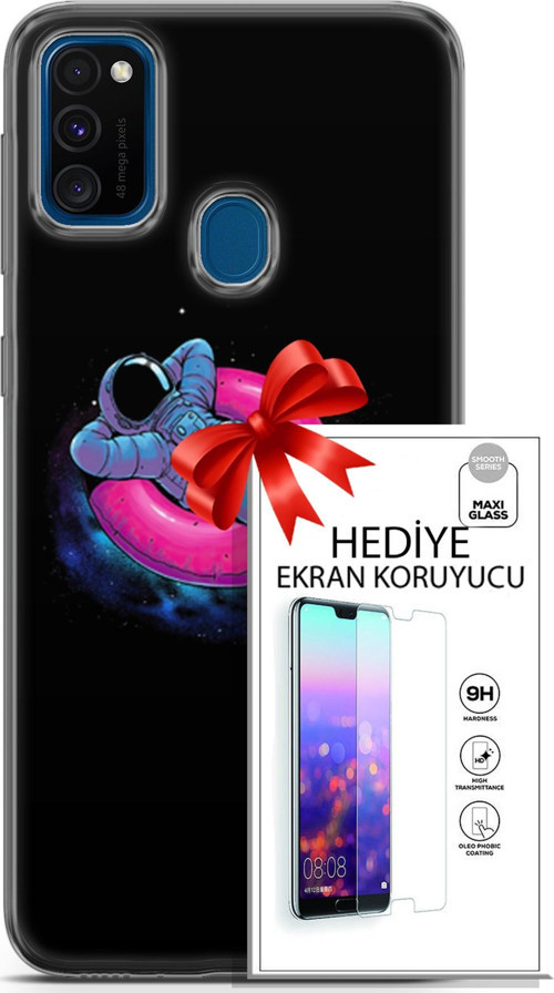 Samsung Galaxy M30S Kılıf Orijinal Seri Neo 09 Darkseid Uv Kılıf Ve Ekran Koruyucu