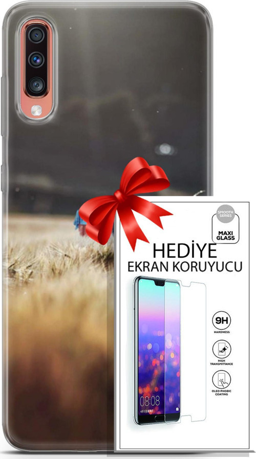 Samsung Galaxy A70 Kılıf Orijinal Seri Pubg 03 Ana Karakter Arka Kapak + Ekran Koruyucu