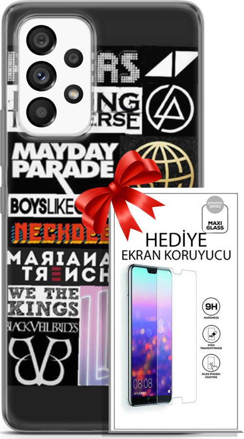 Samsung Galaxy A53 5G Kılıf Orijinal Seri Punky 28 Killers İz Bırakmayan Kılıf + Ön Ekran Koruyucu