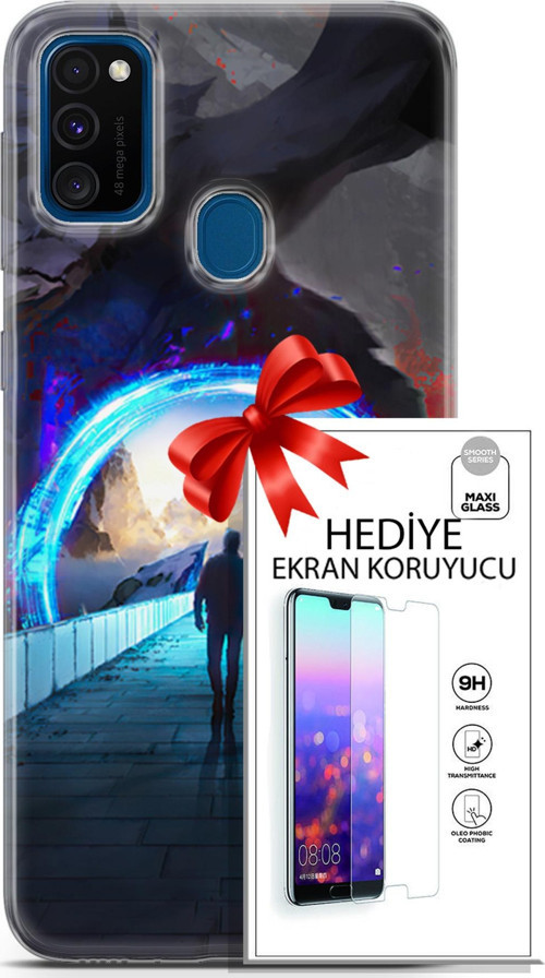 Samsung Galaxy M30S Kılıf Orijinal Seri Neo 20 Punish Renkli Kılıf Ekran Koruyucu