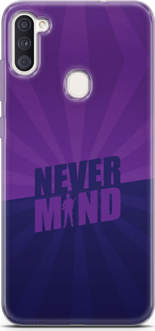 Samsung Galaxy M11 Kılıf Orijinal Seri Typo 06 Never Mind Koruyucu Kapak
