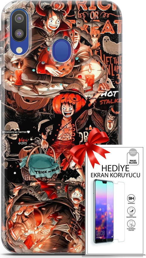 Samsung Galaxy M20 Kılıf Orijinal Seri Bounce 10 Charlotte Lawson Full Hd Kılıf + Ekran Koruyucu