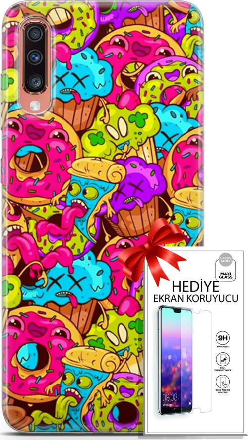 Samsung Galaxy A70 Kılıf Orijinal Seri Bounce 01 Annabella Gordon Telefon Kılıfı + Ekran Koruyucu