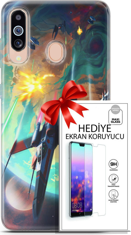 Samsung Galaxy M40 Kılıf Orijinal Seri Neo 17 Harley & Punchline Yumuşak Kılıf + Ekran Koruyucu