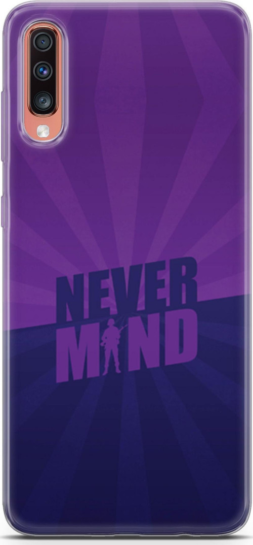 Samsung Galaxy A70 Kılıf Orijinal Seri Typo 06 Never Mind Koruyucu Kapak