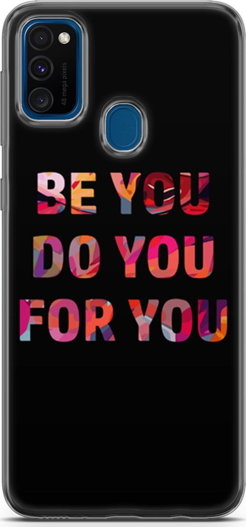 Samsung Galaxy M30S Kılıf Orijinal Seri Typo 23 Be You, Do You, For You Telefon Kabı