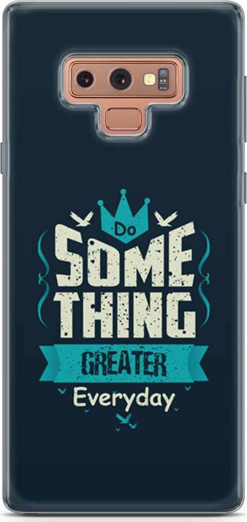 Samsung Galaxy Note 9 Kılıf Orijinal Seri Typo 22 Some Thing Greater.. Kap