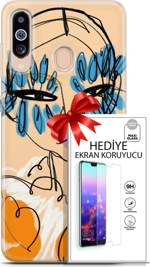 Samsung Galaxy M40 Kılıf Orijinal Seri Soul 24 Uzakdoğulu Darbe Emici Kılıf + Ekran Koruyucu