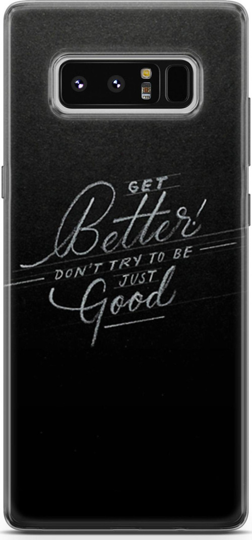 Samsung Galaxy Note 8 Kılıf Orijinal Seri Typo 10 Get Better Don'T Cry Full Hd Kılıf