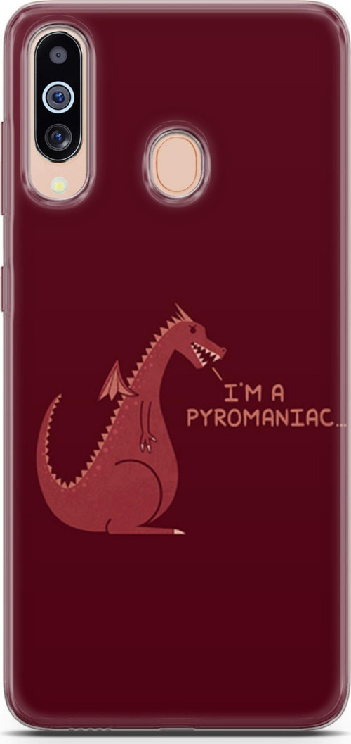 Samsung Galaxy M40 Kılıf Orijinal Seri Typo 07 I'M A Pyromaniac Desenli Kılıf
