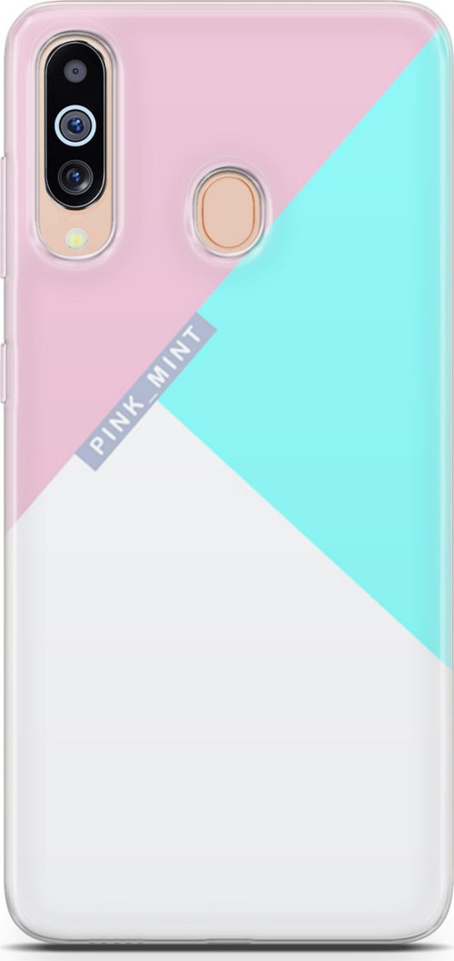 Samsung Galaxy M40 Kılıf Orijinal Seri Typo 08 Pink Mint Baskılı Kılıf