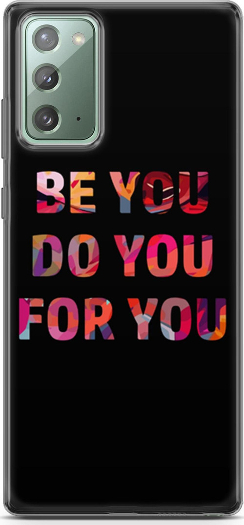 Samsung Galaxy Note 20 Kılıf Orijinal Seri Typo 23 Be You, Do You, For You Telefon Kabı