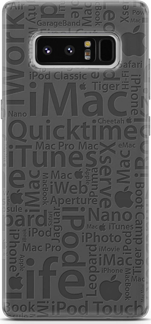 Samsung Galaxy Note 8 Kılıf Orijinal Seri Typo 28 İmac İweb İlife İz Bırakmayan Kılıf