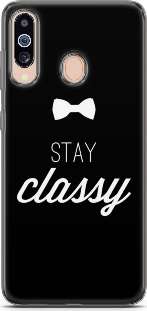 Samsung Galaxy M40 Kılıf Orijinal Seri Typo 18 Stay Classy Parlak Kılıf