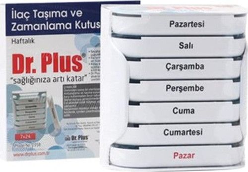İlaç Taşıma ve Zamanlama Kutusu Haftalık 7X24 BEYAZ