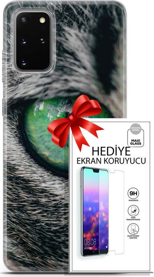 Samsung Galaxy S20 Plus Kılıf Orijinal Seri Scotish-British 28 Göz Detay İz Bırakmayan Kılıf + Ekran Koruyucu