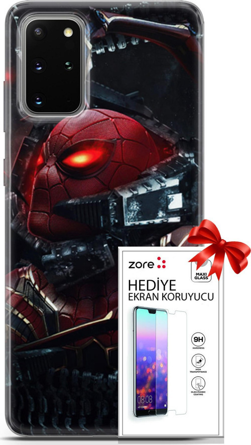 Samsung Galaxy S20 Plus Kılıf Orijinal Seri Supers 20 Doctor Octopus Renkli Kılıf Ekran Koruyucu