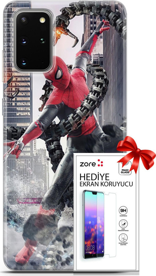 Samsung Galaxy S20 Plus Kılıf Orijinal Seri Supers 25 No Way Home Soyulmayan Kılıf + Ekran Koruyucu