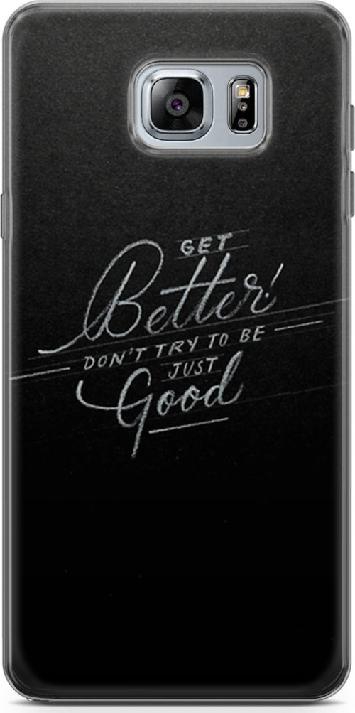 Samsung Galaxy Note 5 Kılıf Orijinal Seri Typo 10 Get Better Don'T Cry Full Hd Kılıf