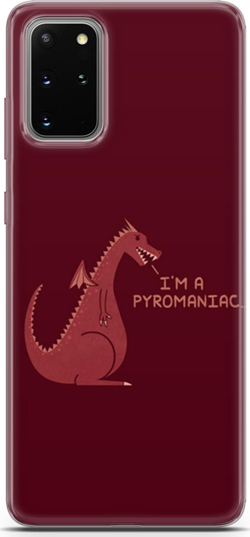 Samsung Galaxy S20 Plus Kılıf Orijinal Seri Typo 07 I'M A Pyromaniac Desenli Kılıf