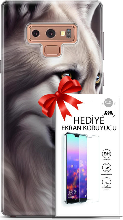 Samsung Galaxy Note 9 Kılıf Orijinal Seri Dogs 01 Yakışıklı Kurt Telefon Kılıfı + Ekran Koruyucu