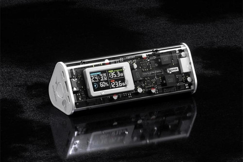 170W - Yüksek Güçlü ve Şeffaf Tasarımlı GaN Powerbank - Gri