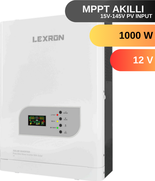 1KW 1000W MPPT 12V AKILLI İNVERTER