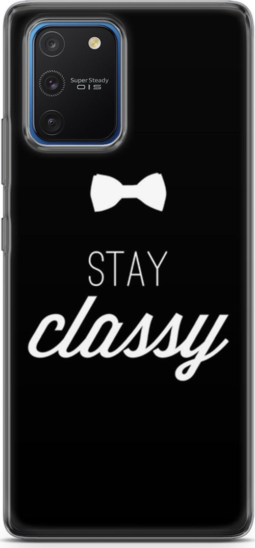 Samsung Galaxy S10 Lite Kılıf Orijinal Seri Typo 18 Stay Classy Parlak Kılıf