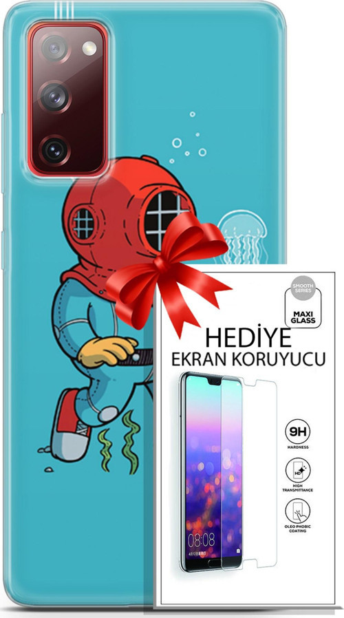 Samsung Galaxy S20 Fe Kılıf Orijinal Seri Neo 08 Batman Dc Baskılı Kılıf + Ekran Koruyucu