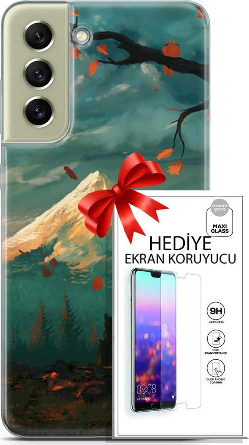 Samsung Galaxy S21 Fe Kılıf Orijinal Seri Neo 03 Wolverine Arka Kapak + Ekran Koruyucu