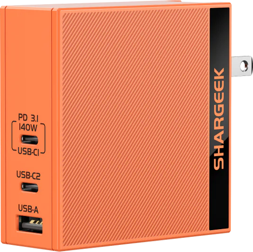 S140 - 140W PD3.1 GaN Hızlı Şarj Cihazı - Turuncu