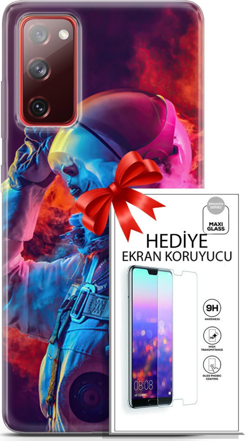 Samsung Galaxy S20 Fe Kılıf Orijinal Seri Neo 18 Spider Man Noir Parlak Kılıf + Ekran Koruyucu Full