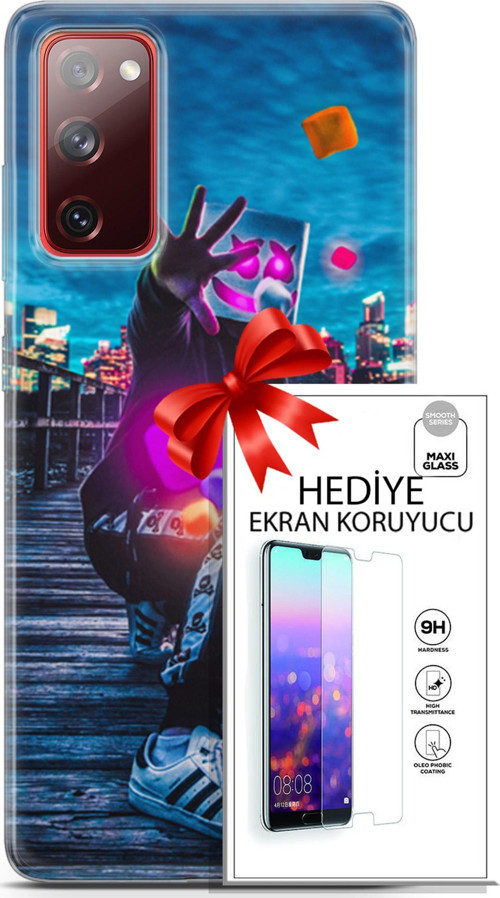 Samsung Galaxy S20 Fe Kılıf Orijinal Seri Neo 28 Örümcek Kız İz Bırakmayan Kılıf + Ön Ekran Koruyucu