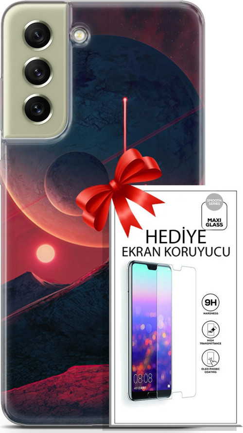 Samsung Galaxy S21 Fe Kılıf Orijinal Seri Neo 19 Iron Man Tam Koruma Kılıf + Ekran Koruyucu