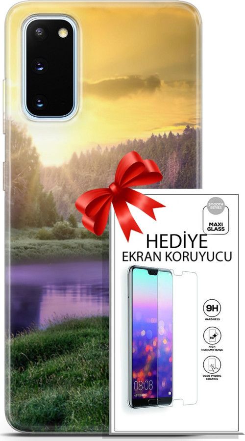 Samsung Galaxy S20 Kılıf Orijinal Seri Fantasy 05 Nehir Koruma Kılıfı + Ekran Koruyucu