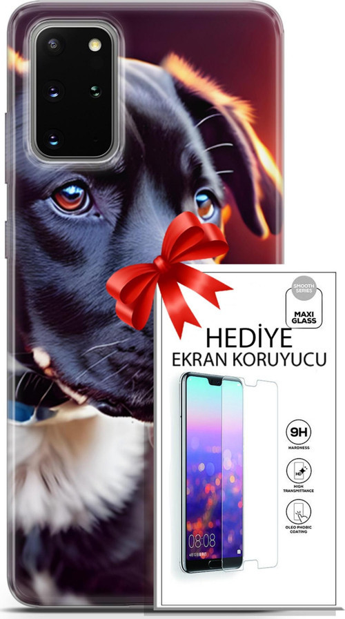 Samsung Galaxy S20 Plus Kılıf Orijinal Seri Dogs 27 Rostov Lazer Kesim Silikon Ekran Koruyucu
