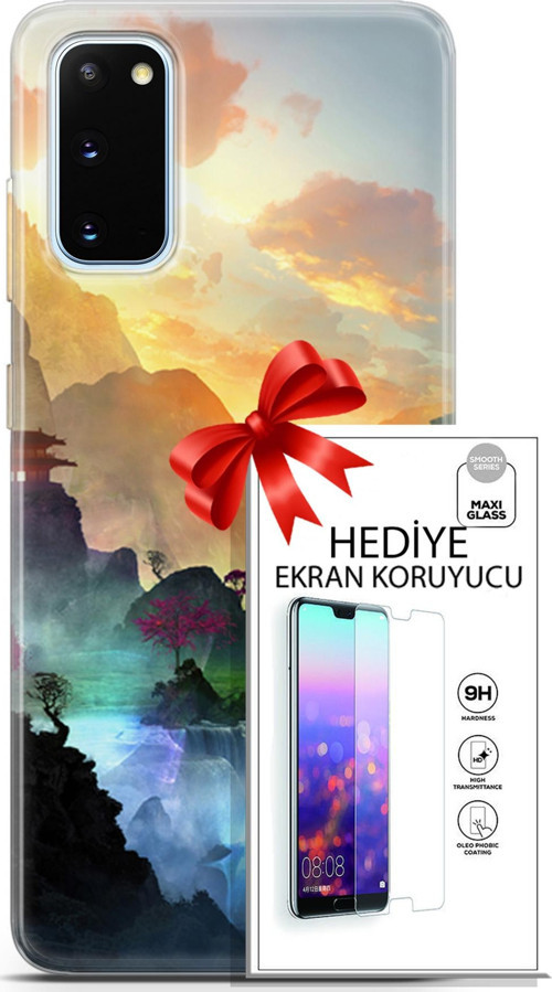Samsung Galaxy S20 Kılıf Orijinal Seri Neo 06 Cyclops Koruyucu Kapak Ekran Koruyucu