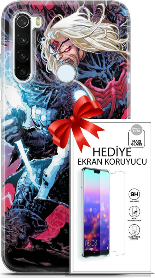 Xiaomi Redmi Note 8T Kılıf Orijinal Seri Dc 16 Thor Herald Hediyelik Kılıf Ve Ekran Koruyucu