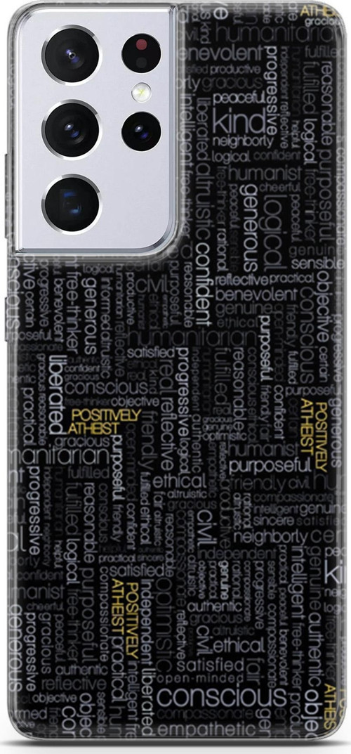 Samsung Galaxy S21 Ultra Kılıf Orijinal Seri Typo 26 Confident Soft Kapak
