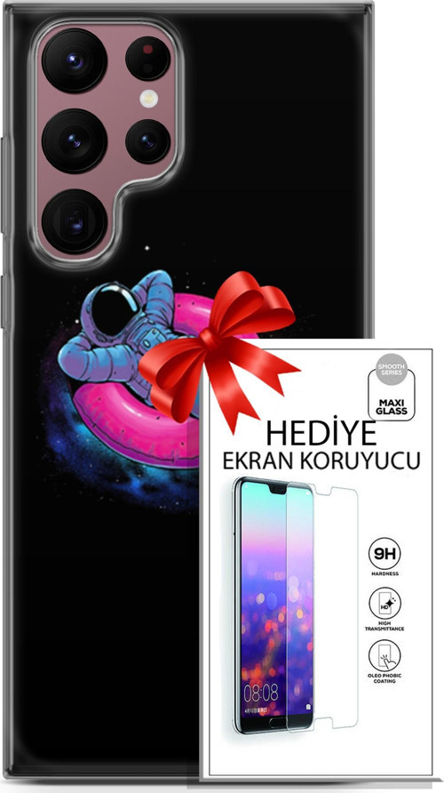 Samsung Galaxy S22 Ultra Kılıf Orijinal Seri Neo 09 Darkseid Uv Kılıf Ve Ekran Koruyucu