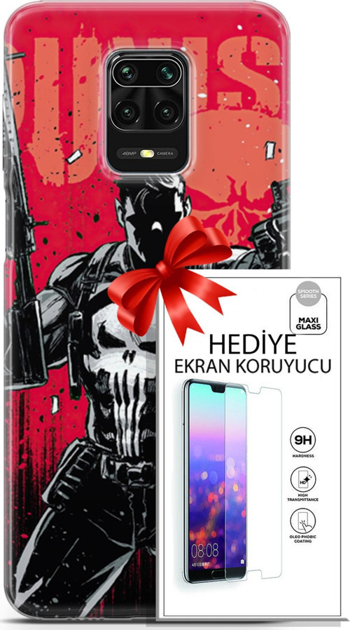 Xiaomi Redmi Note 9S Kılıf Orijinal Seri Dc 20 Punish Renkli Kılıf Ekran Koruyucu
