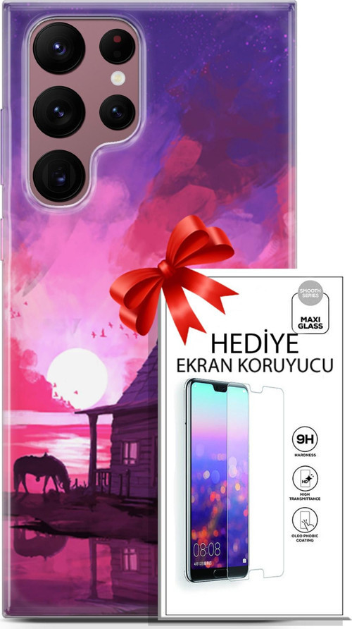 Samsung Galaxy S22 Ultra Kılıf Orijinal Seri Neo 27 Aquaman Lazer Kesim Silikon Ekran Koruyucu