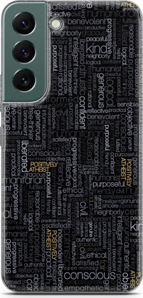 Samsung Galaxy S22 Kılıf Orijinal Seri Typo 26 Confident Soft Kapak
