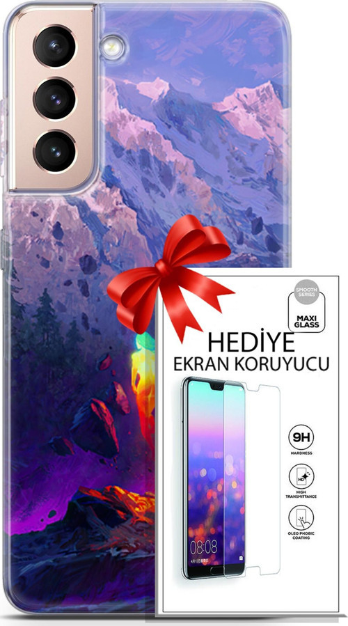 Samsung Galaxy S21 Plus Kılıf Orijinal Seri Neo 24 Örümcek Adam Darbe Emici Kılıf + Ekran Koruyucu