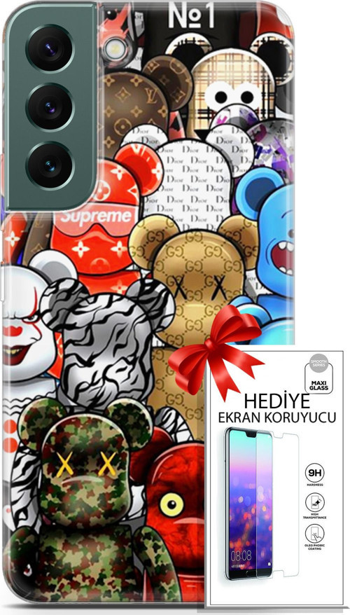 Samsung Galaxy S22 Kılıf Orijinal Seri Bounce 13 Louisa Burke Case Kapak Ekran Koruyucu