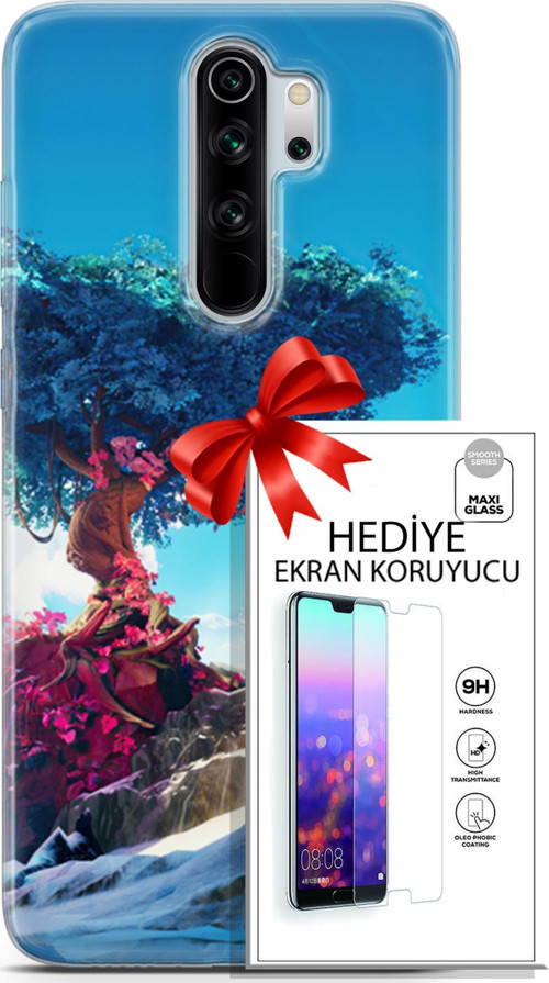 Xiaomi Redmi Note 8 Pro Kılıf Orijinal Seri Neo 04 Spiderman Silikon Kılıf + Ekran Koruyucu Full Koruma