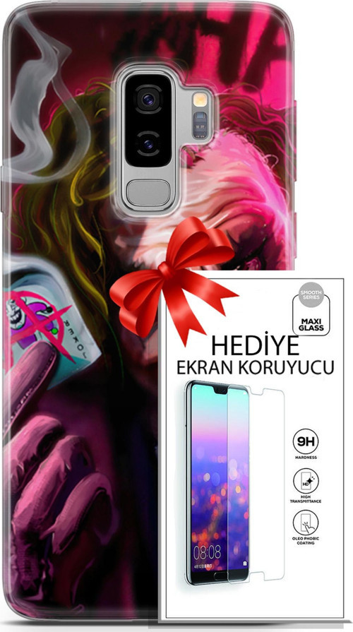 Samsung Galaxy S9 Plus Kılıf Orijinal Seri Dc 23 Joker Kart Telefon Kabı Ve Ekran Koruyucu