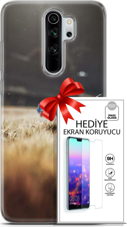 Xiaomi Redmi Note 8 Pro Kılıf Orijinal Seri Pubg 03 Ana Karakter Arka Kapak + Ekran Koruyucu
